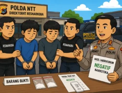 Dua Pemuda di Maumere Diamankan Polda NTT, Hasil Lab Paket Mencurigakan Ternyata Negatif Narkoba