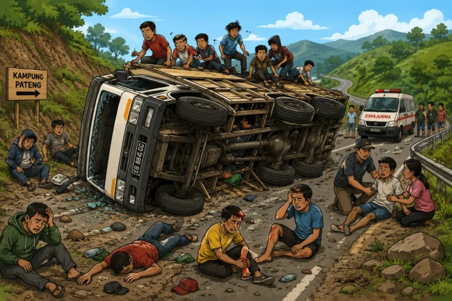 bus kayu flores