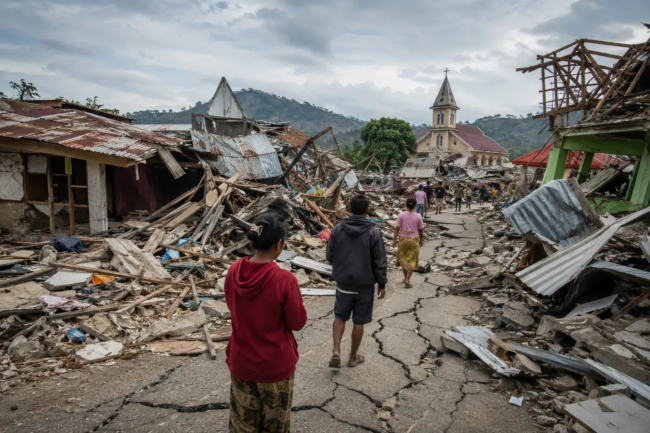 Ilustrasi gempa